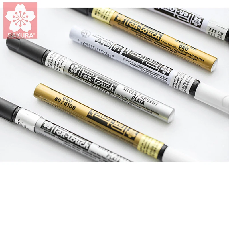 Japan SAKURA Paint Pen XPSK Gold, Silver and Cupronickel Color Car Decoration Marker Pen Waterproof Gold Plated Not Fade