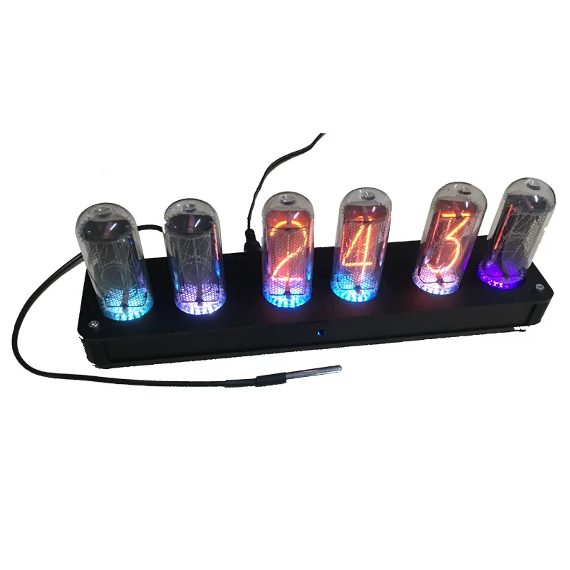 IN-18 glow tube clock digital NIXIE CLOCK 2-times bigger than IN-14 Retro Creative DIY kit boyfriend gift GPS timing only base