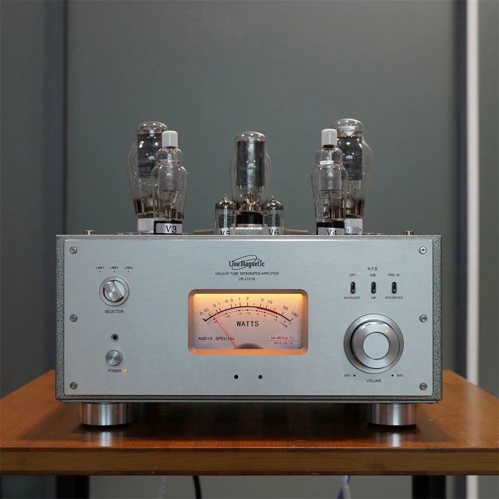 Line Magnetic Tube Amplifier LM-210IA Integrated Amp Single Ended 300Bx2 5U4Gx2 8W*2 (110V/220V)