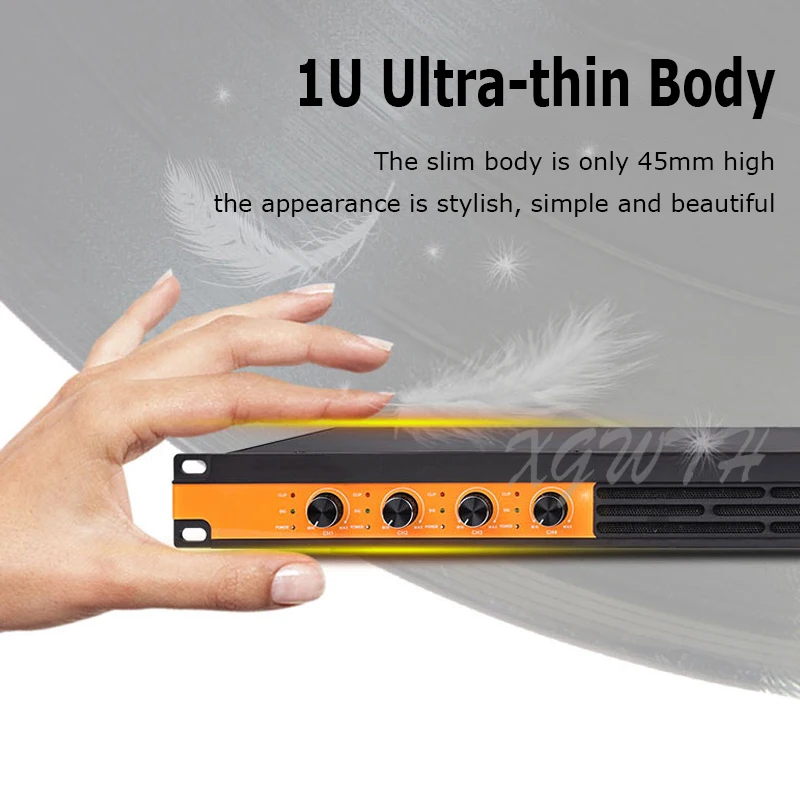 디지털 파워 앰프 4 채널 3200W 1U 오디오 스피커, HIFI 고출력 순수 파워 스위치 DJ 앰프, 2 채널 1600 와트