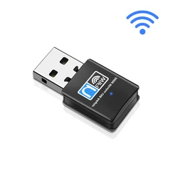 TECHKEY-mini adaptador wifi usb 300Mbps, antena wifi usb, ethernet, dongle 802,11 n/g/b, enchufe wifi, usb, lan, comfas