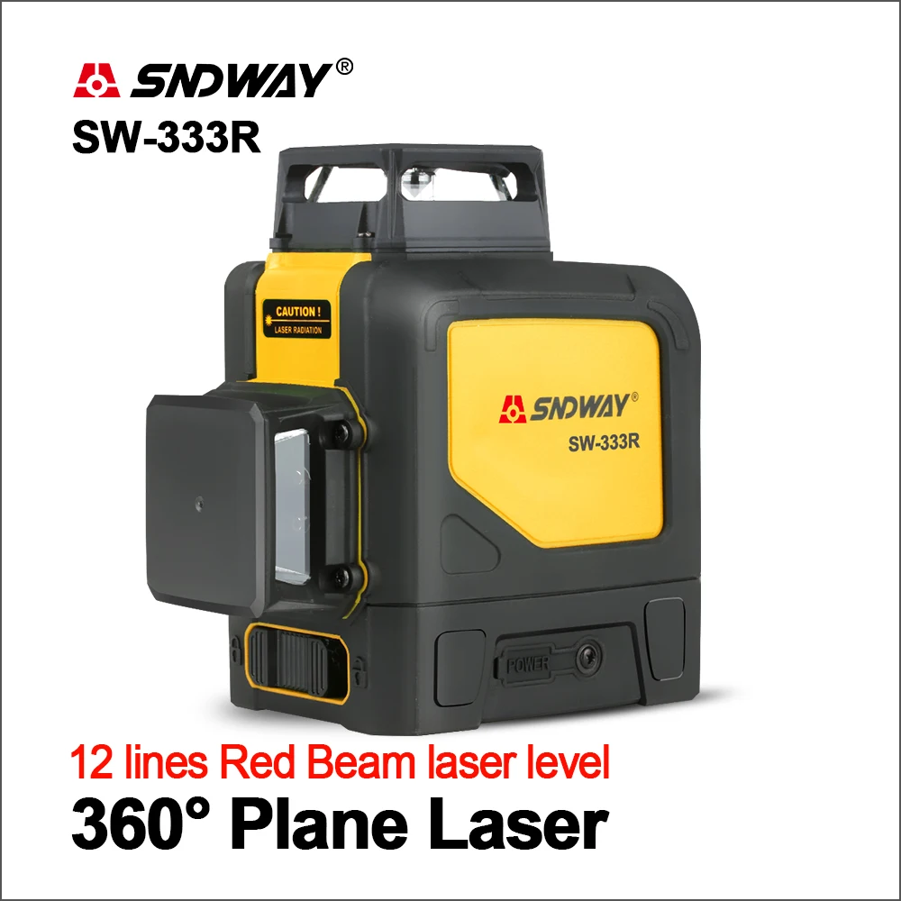 SNDWAY Laser Levels Laser Level 360 Degree Green Laser Level 3D Rotary Self Leveling Vertical Horizontal 12 lines Laser Leveler