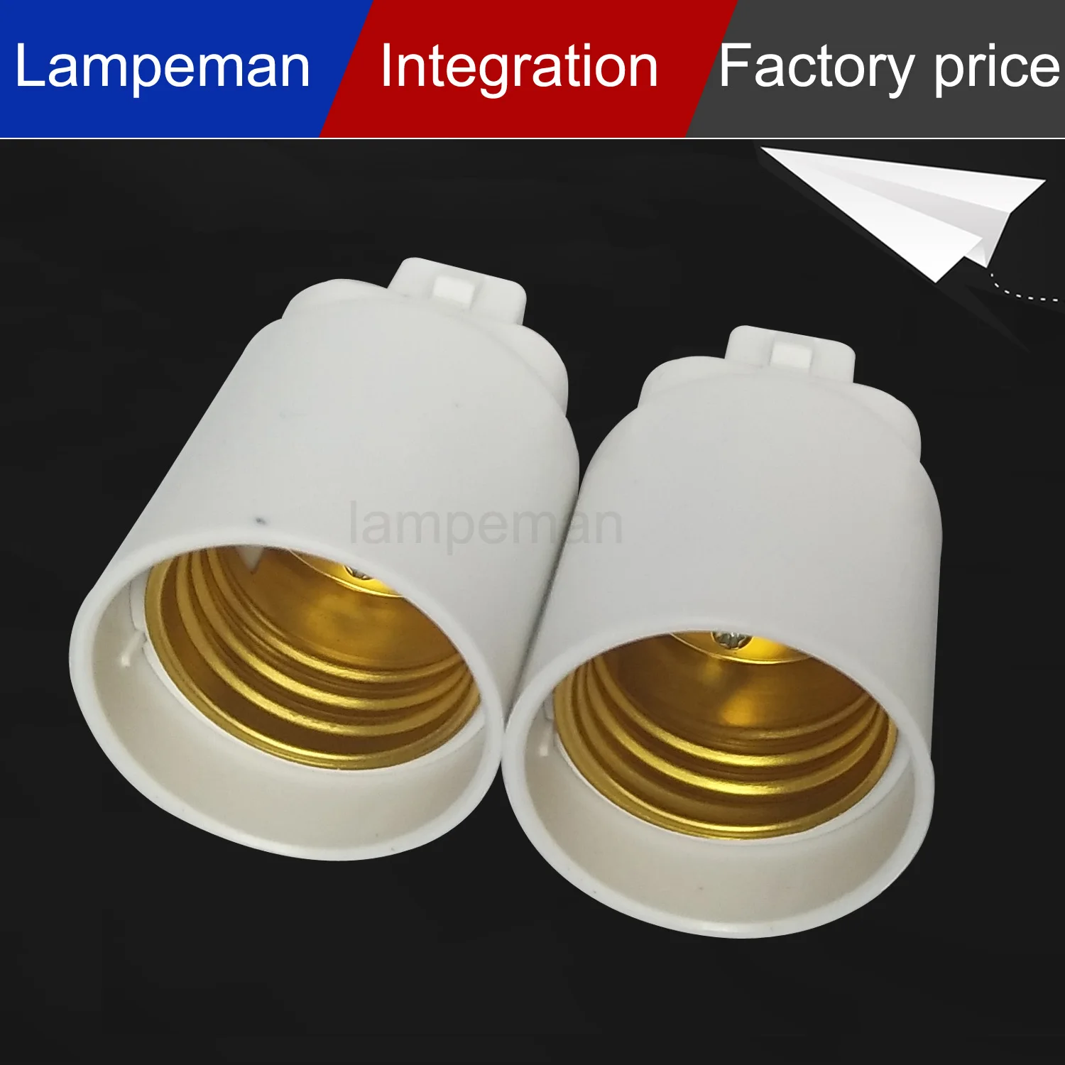 15pcs/lot GX24 to E27 Adapter GX24Q to E27 E26 Lamp Light Bulb Lamp Adapter Converter Holder Lamp Base Converter New Arrival.