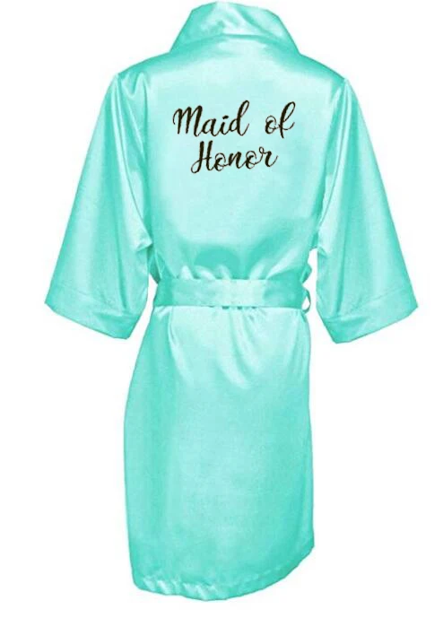 sexy green robe kimono bridal pajamas wedding robe bridesmaid matron maid of honor sister mother of the bride robes