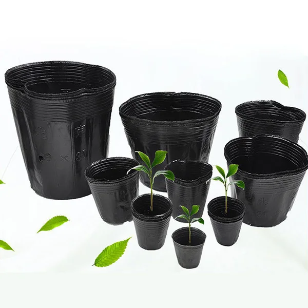 

100pcs Plastic Nursery Pot Plant Seedling Pouch Holder Raising Bag Nutrition Pots Garden Supplies SAL99
