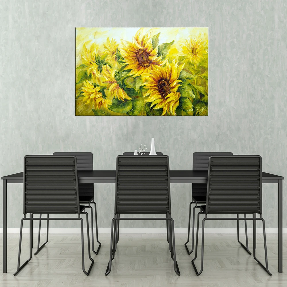 

Sunflower Office Bathroom Hallway Wall Art Poster Print for Dining Room Kitchen Wall Decor Living Room Decor Drop Shipping