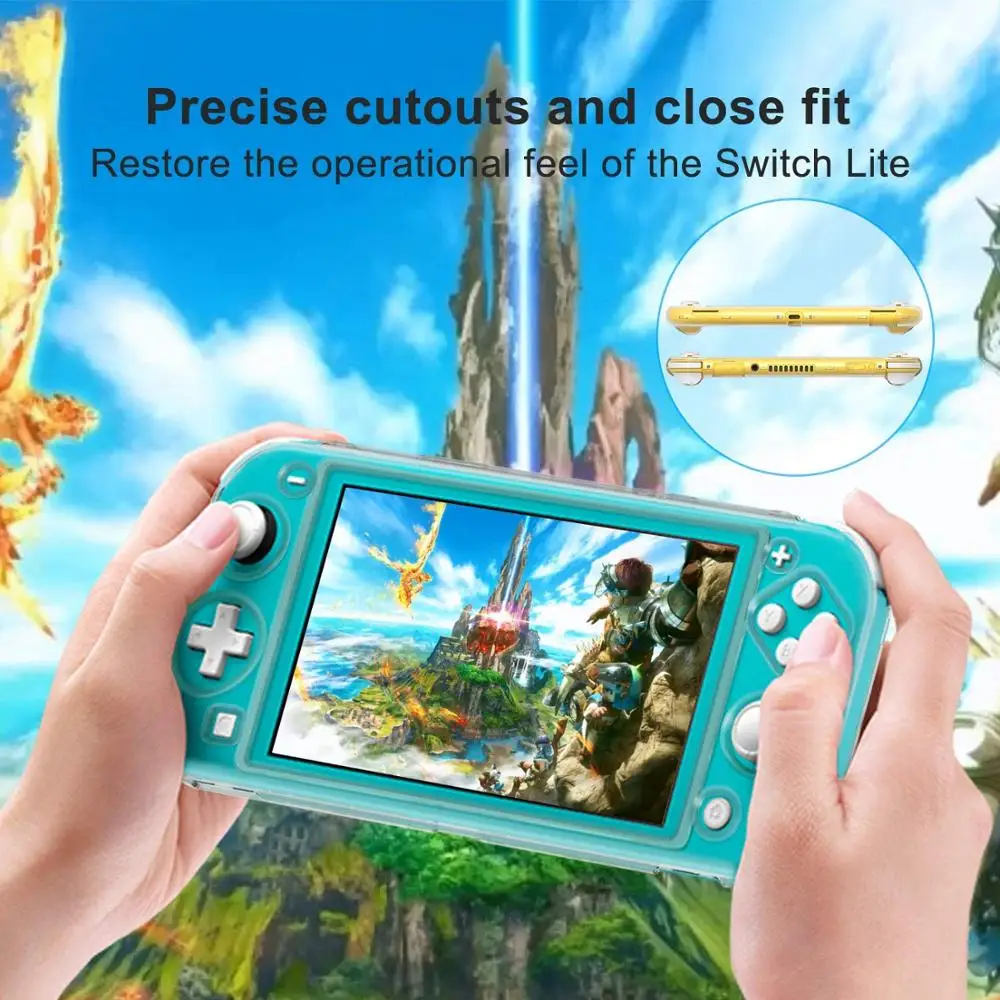 โปร่งใส PC คริสตัลป้องกันกรณี Clear Protector สำหรับ Nintend Switch Lite คอนโซลเกมสนับสนุน Dropshipping