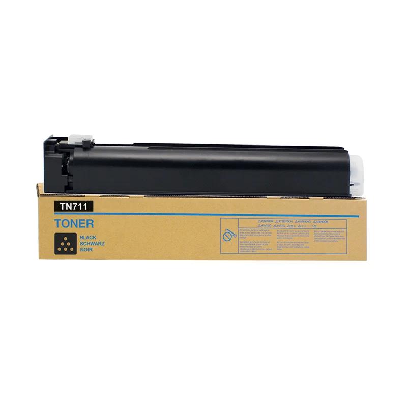 Cartucho de tóner TN711 para Konica, compatible con minolta, bizhub, C654, C754, C654E, C754E, 4 unids/set, BK, C, M Y, nuevo