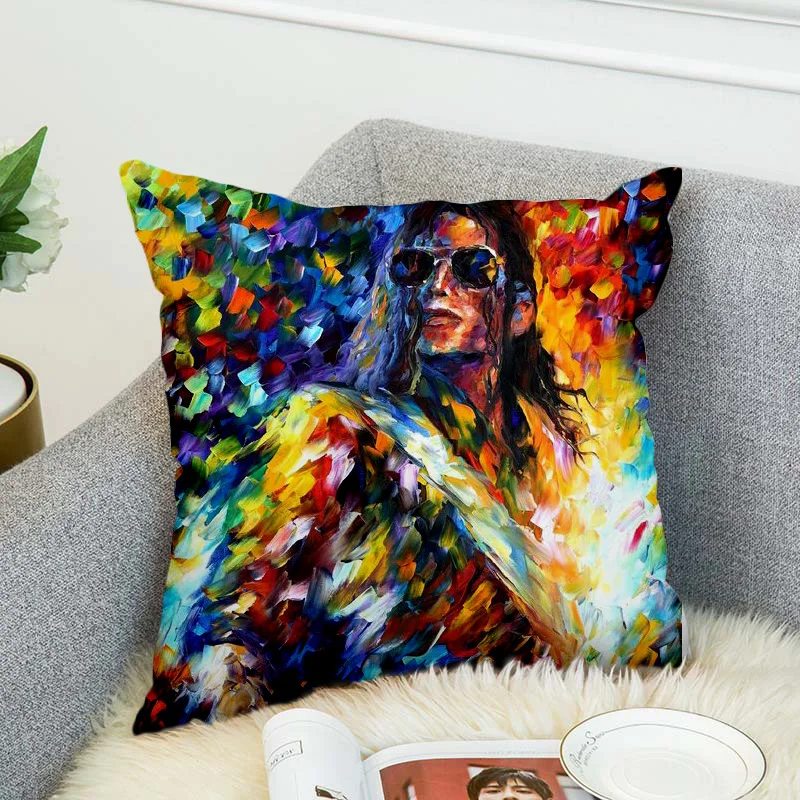 Michael Jackson Pillow Case Polyester Decorative Pillowcases Throw Pillow Cover style-6