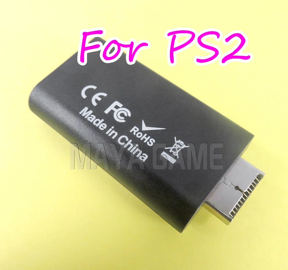 1 Juego para PS2 a HDMI, adaptador convertidor de Audio y vídeo 480i/480p/576i compatible con salida de 3,5mm, compatible con modos de visualización