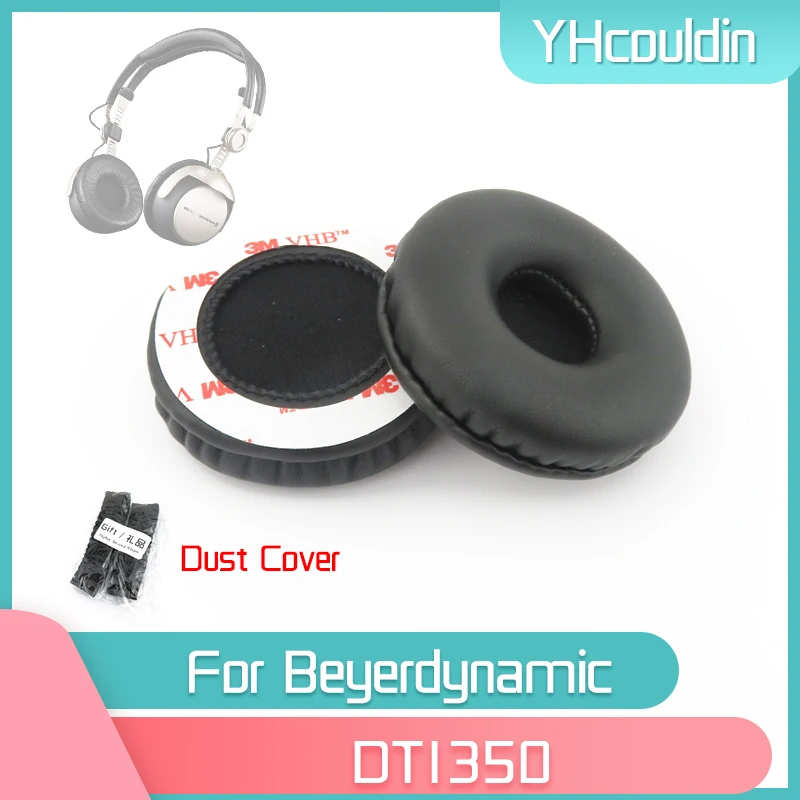 YHcouldin Earpads สำหรับ Beyerdynamic DT1350หูฟังอุปกรณ์เสริมเปลี่ยนหนังย่น