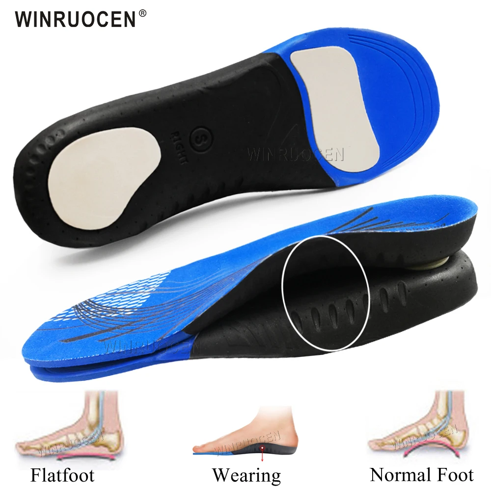 Sport Orthopedic Insoles for Severe Flat Feet Arch Support Insoles for Shoes Orthotic Plantar Fasciitis Shoe Pad Relief Pain