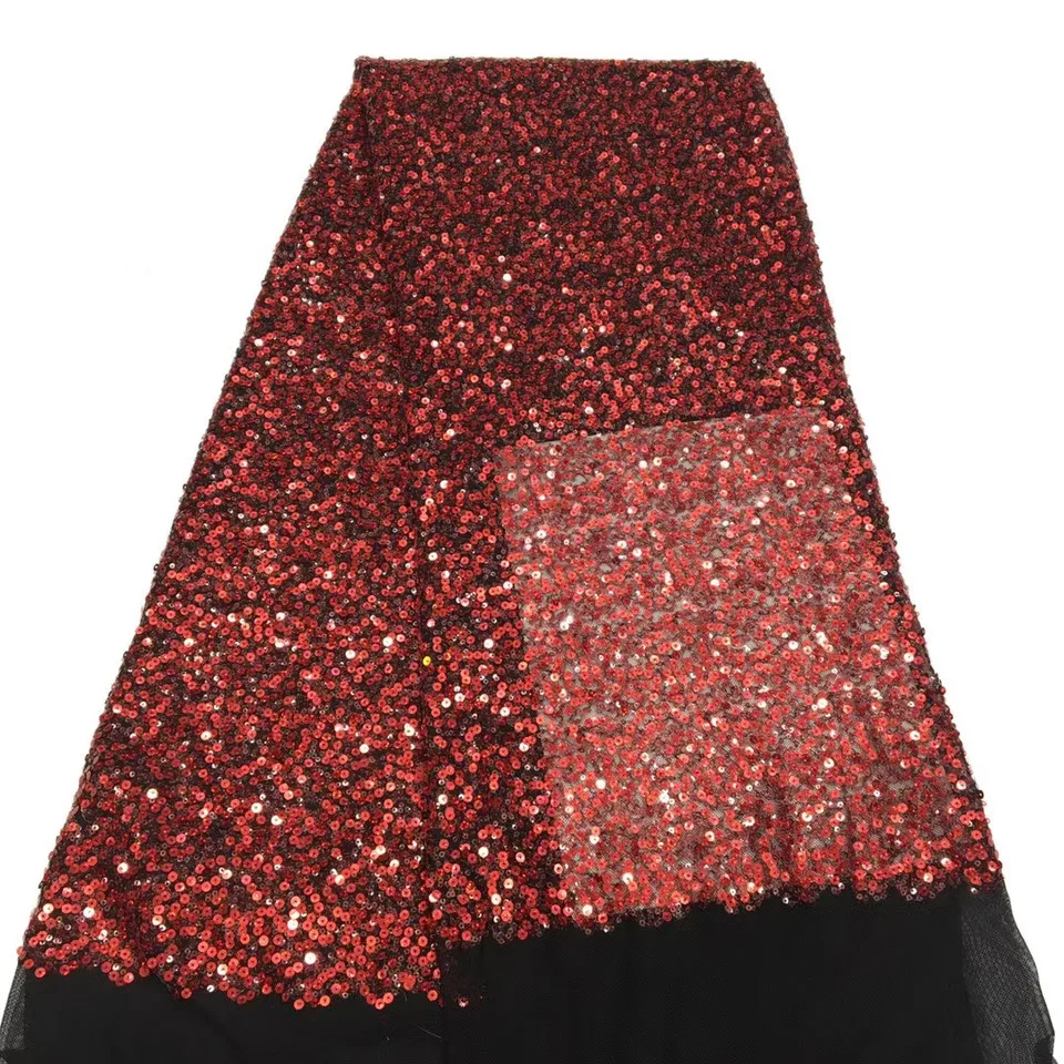 

African Sequin Lace Fabric 2021 High-quality Lace Fabric French Mesh Lace Fabric, Suitable For Nigerian Wedding XX3925