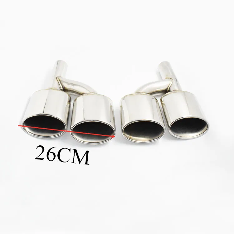 One Pair Car Styling 22CM /24CM Exhaust Pipe For W204 C180 C200 C260  2008-2013 Upgrade C63 M Sport Muffler Tip Nozzles