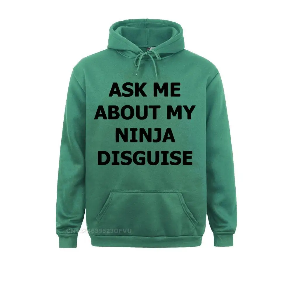 Mens Ask Me About My Ninja Disguise Flip Top Women Funny Costume Graphic Men\'s Cotton Hoodie Humor Gift Unisex Women Top Tee