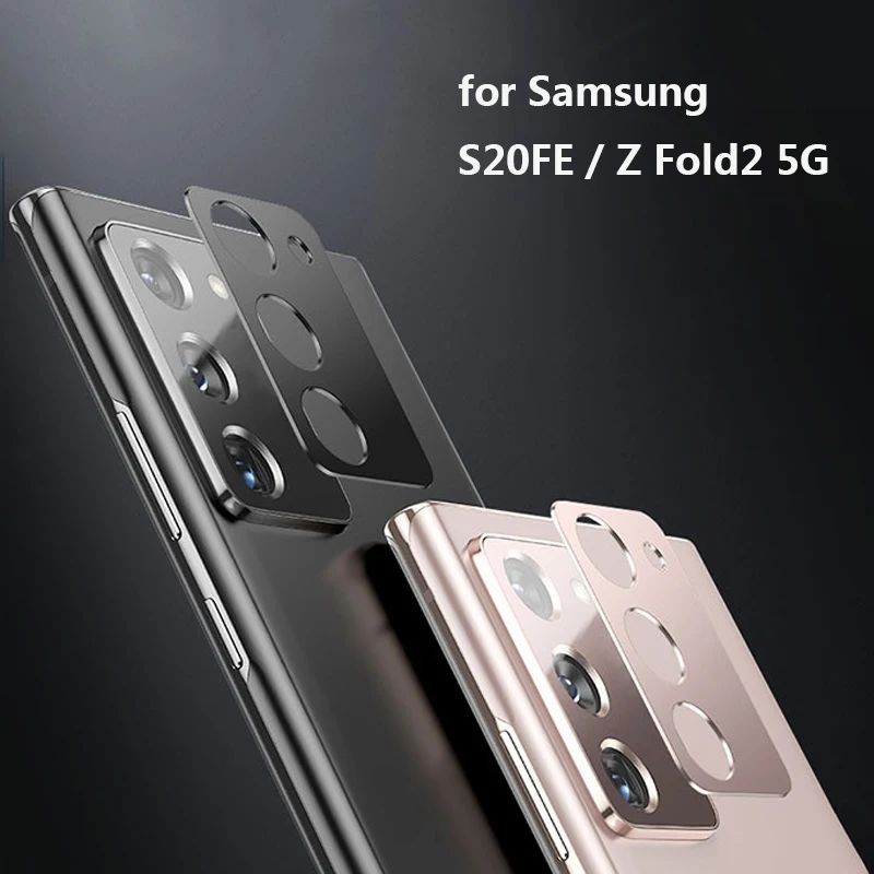 Camera Lens Protective Sheet for Samsung S20 FE Back Camera Cover for Galaxy Z Fold 2 5G Metal Aluminum Lens Screen Protector