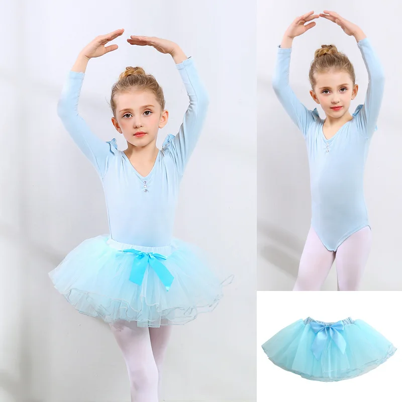 Mới Nhất Cô Gái Múa Ba Lê Áo Thể Dục Leotard Áo Khoác Trẻ Em Nhảy Dance Với Áo Khoác Cho Bé Nhảy Múa Thực Hành Trang Phục Váy