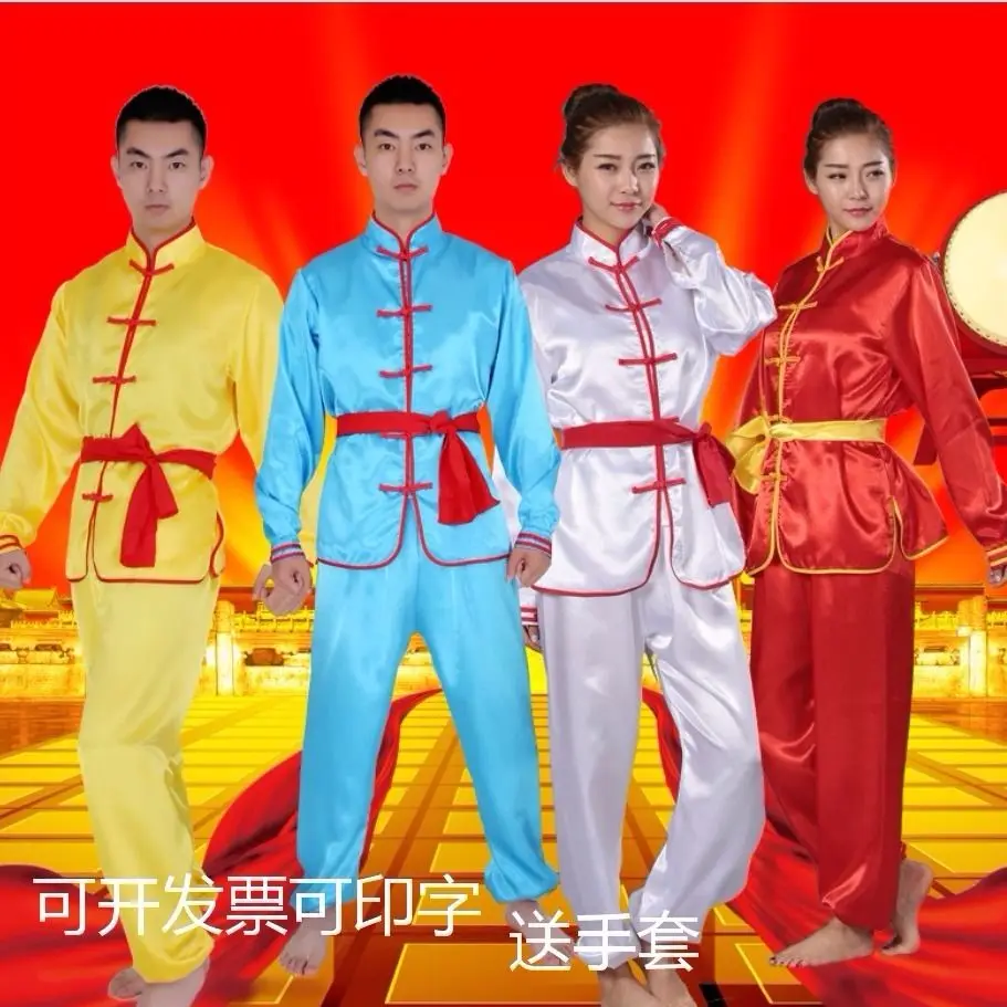 Kungfu Clothing Wushu Suit Chinese Traditional Costume for Adult Men Women Tai Chi Uniform Mascot Arts Performance Exercise