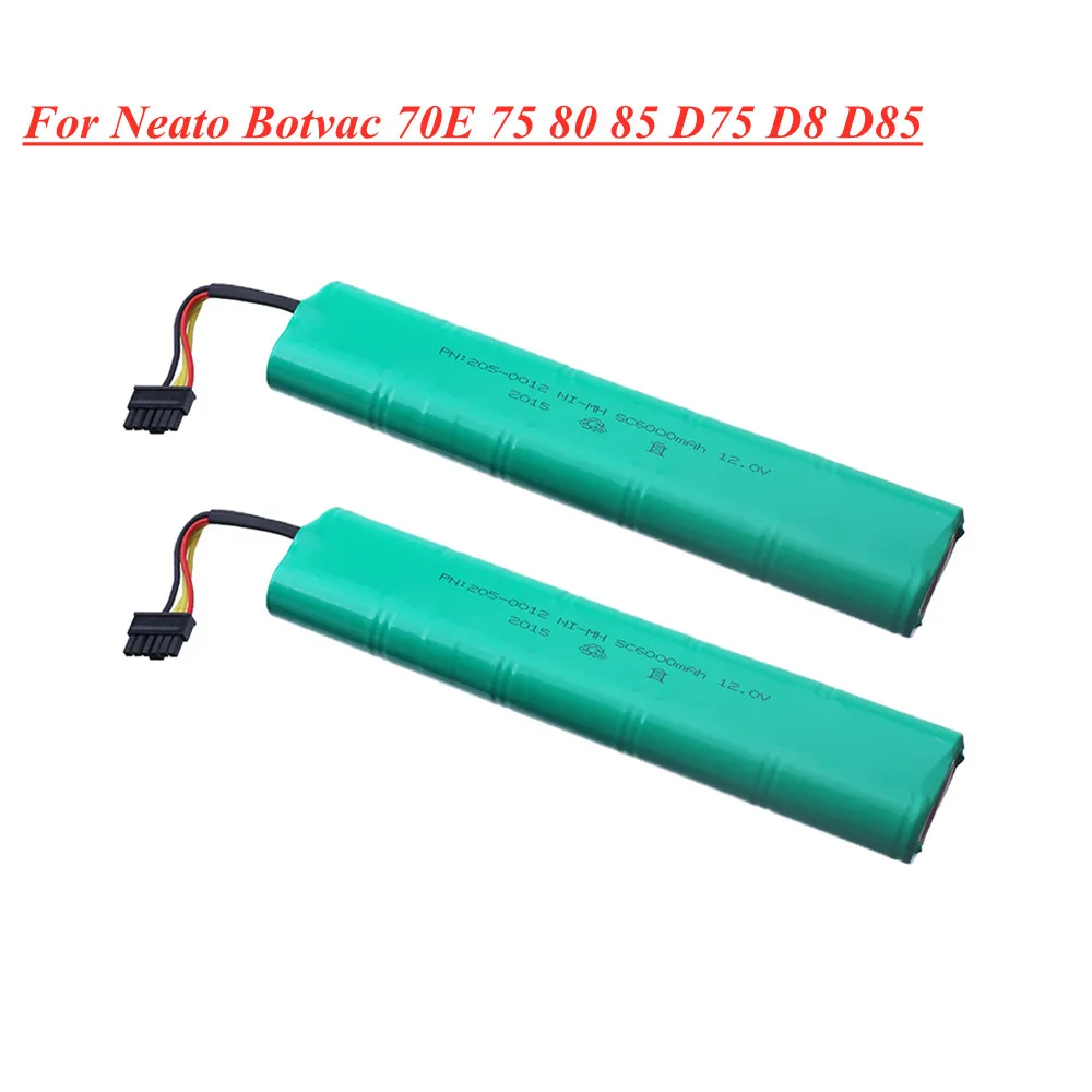 

12V 4500mAh 5000mAh 6000mAh Ni-MH Rechargeable Battery for Neato Botvac 70E 75 80 85 D75 D8 D85 Vacuum Cleaners 12v Battery