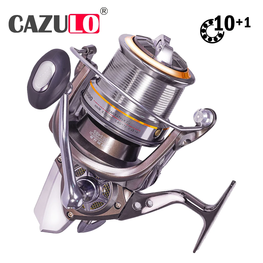 Fishing Accessories Reel Metal Spool Spinning Wheel 4.7:1 10+1BB Max Drag 25kg Boat Carretilha De Pesca Peche A La Carpe En Mer