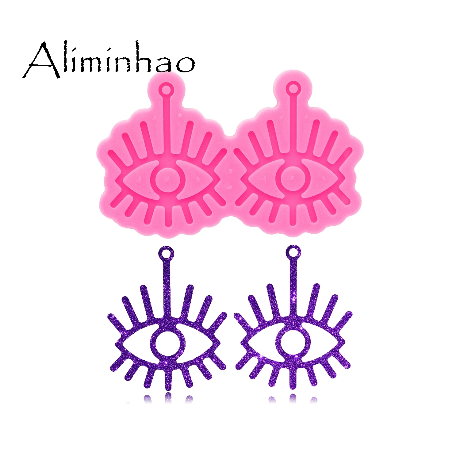 DY0733 Super Glossy Eyes Earring mold Resin Silicone Mold DIY Epoxy Mould Decoration Keychain