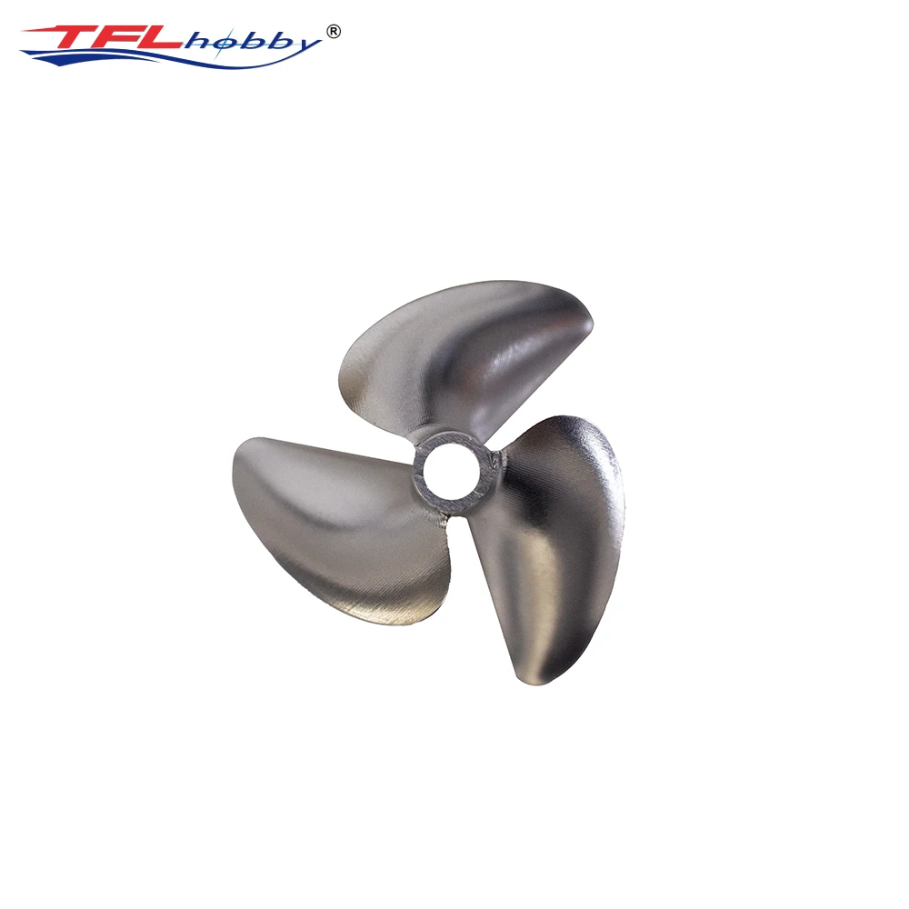 TFL Hobby 3 Blade O-Series Aperture=6.35mm Height=19mm Diameter=56mm CNC 7075 Alloy Contrarotate Propeller for RC boat