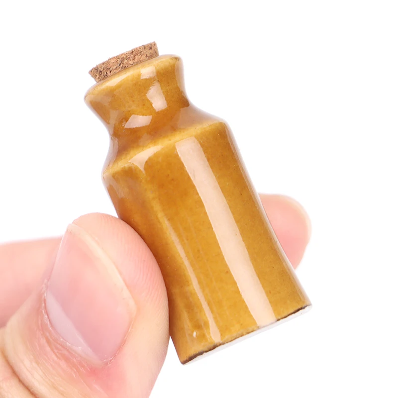 1Pcs 1:12 Dollhouse Miniature Ceramics Jar Seasoning Jar Kitchen Toy Home Decor