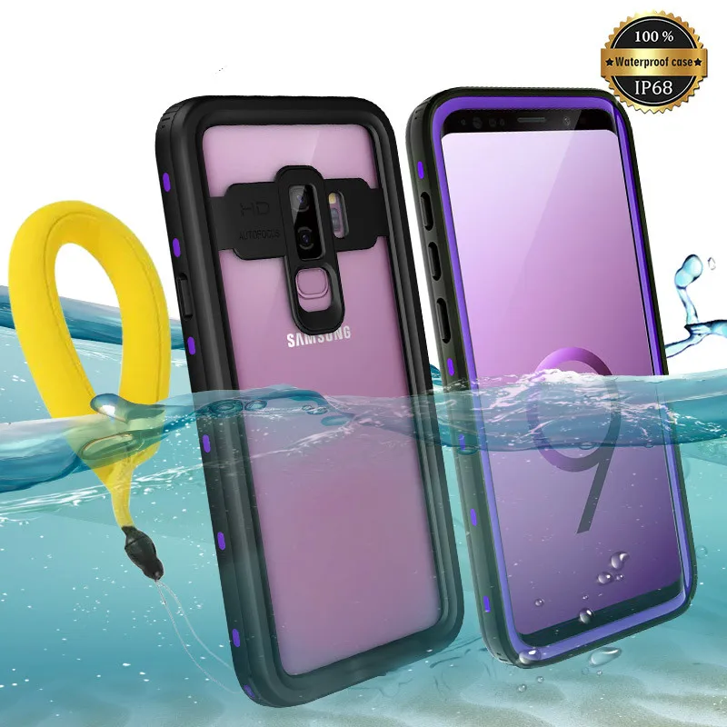 

IP68 Water Proof Phone Case For Samsung Galaxy S20 Plus S9 S10 Note 10 10+ 8 9 Real Waterproof Case 360 Full Protection Cover