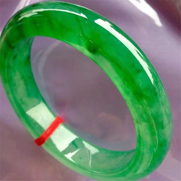 Jewelry Natural Myanmar Jadeite Real Jades Bangles Ice Green Bracelet Elegant Princess Jewelry Send Mother To Send Girlfriend