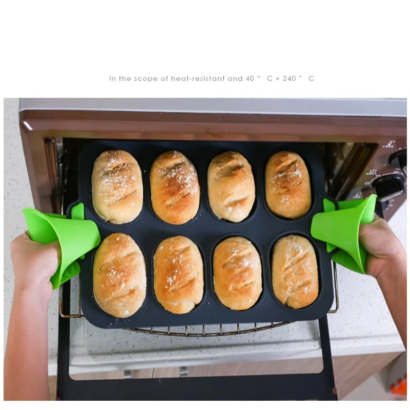 Mini Baguette Baking Tray Bread Baking Mold Silicone Non-stick Bread Tray Baking Mould For Baking French Bread Breadstick Roll