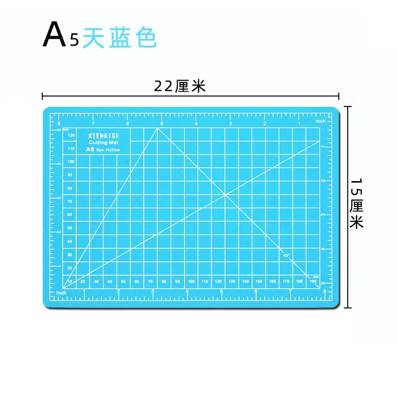 A5 Pvc schneiden matte self healing schneiden Patchwork werkzeuge schneiden matten für DIY leder werkzeug pad Papier Matte für Schneiden