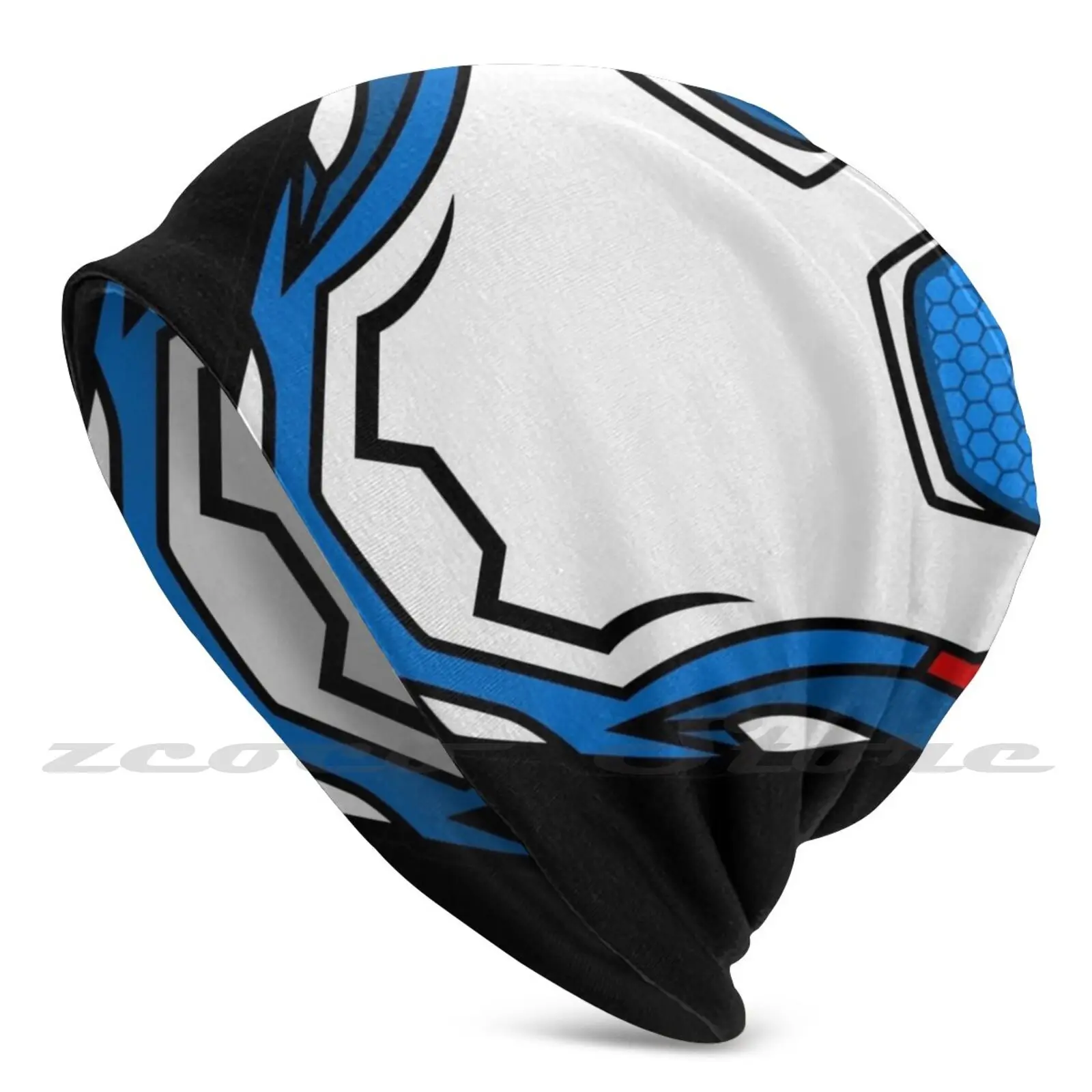 Heroes Rider Vulcan Shooting Wolf Personalized Pattern Knit Hats Plus Size Elastic Soft Cap Kamen Rider Zero One Masked