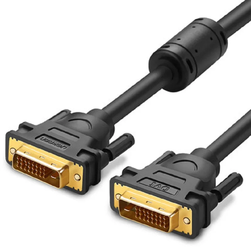 UGreen  DVI Cable 24+1 HD 2K Monitor Connected To Desktop Computer Graphics Card Host Dual-Channel-D Male Data Line