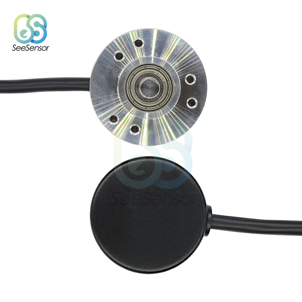 NEW Encoder 360P/R 600 P/R Photoelectric Incremental Rotary Encoder 360 600 Pulse 5-24V AB 2 Phases 6mm Shaft