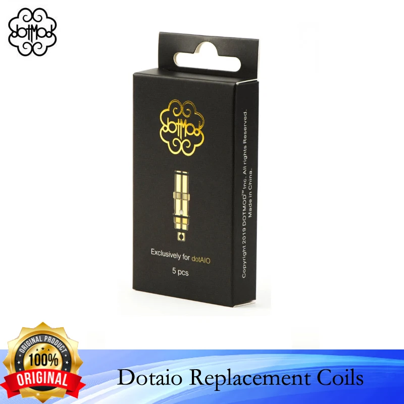 Origianl 5-20pcs Dotaio Replacment Coils Head 0.3ohm/Single Mesh 0.7ohm/1.6ohm Ceramic For Dotaio Ohm aio Vape