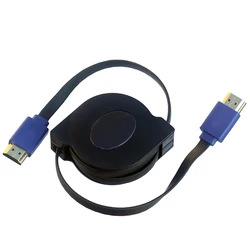 Wysuwany i rozciągliwy kabel kompatybilny z 1080P HD 1m 1.8m Adapter do kabla 3D do projektorów monitory TV laptop LCD PS3