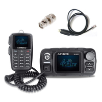 ANYSECU M9900 4G LTE Network Radio UHF VHF Dual Band 25W Cross Band Mobile Radio Linux System Work With Real-ptt
