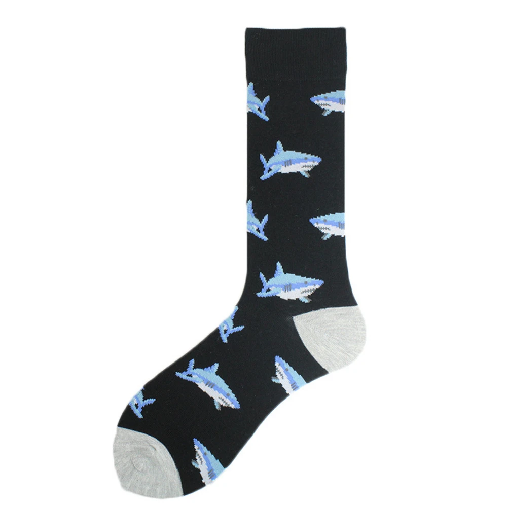 Alien Dinosaur Shark Animal Pattern, fashion lovers men and women cotton socks KF-05