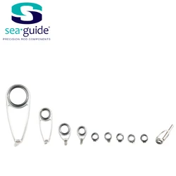 SeaGuide 3.4g LS Ring Stainless Steel 10pcs Micro Spinning Guide Set Rod Building component Repair fishing pole DIY Accessory