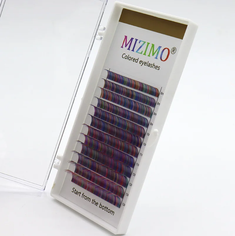 MIZIMO New Color Grafting Eyelash 8-13mm Mixed Multi-color Mixed Makeup Eyelash Extension Tool