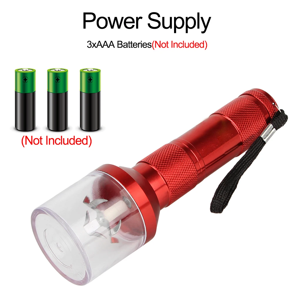 Herb Chopper Crusher Torch Shape Electrical Metal Tobacco Grinder Cigarette Accessories Crank Spice Muller Machine