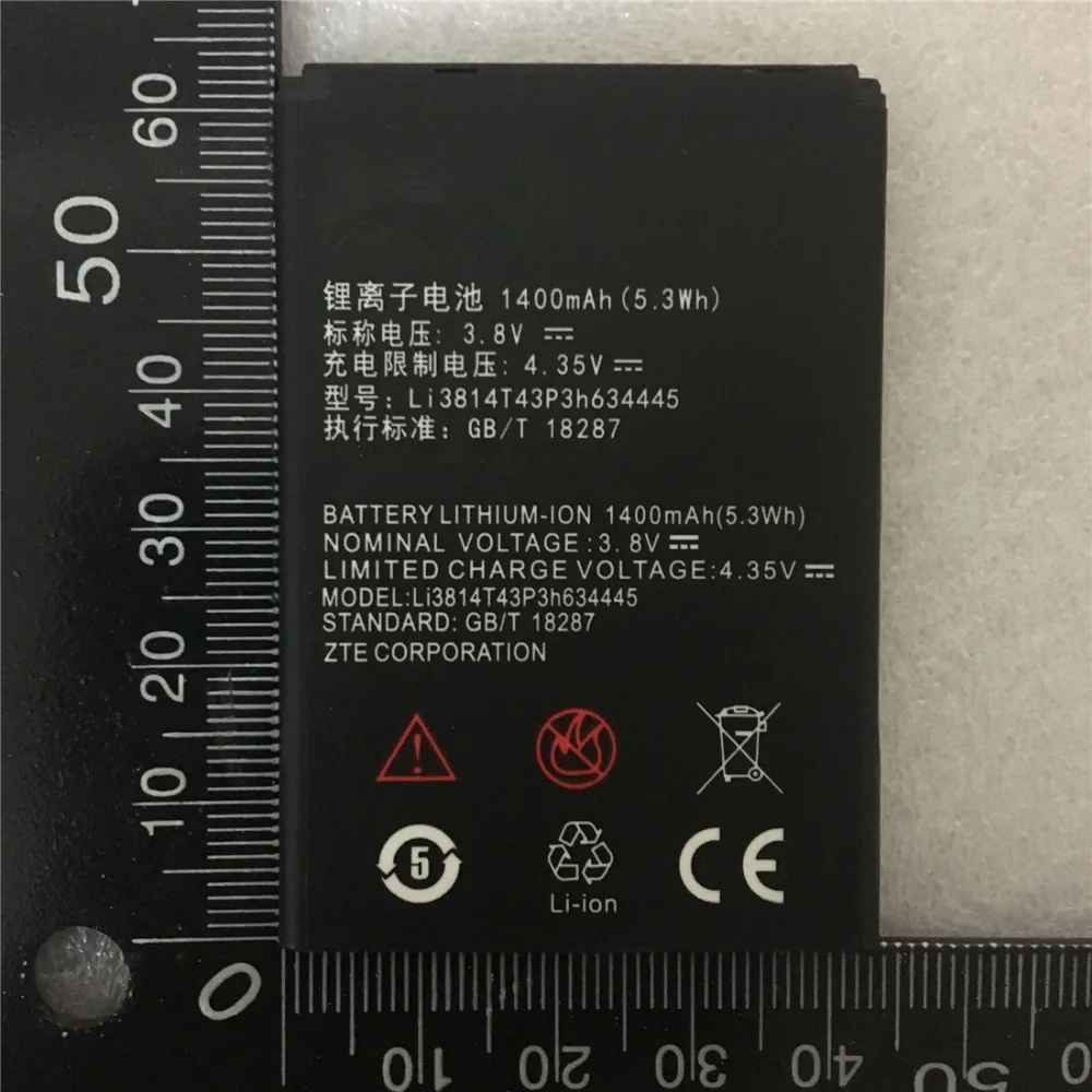 1400mAh Li3814T43P3h634445 Battery For ZTE Blade A112 L110 V815W Mobile Phone Batteries