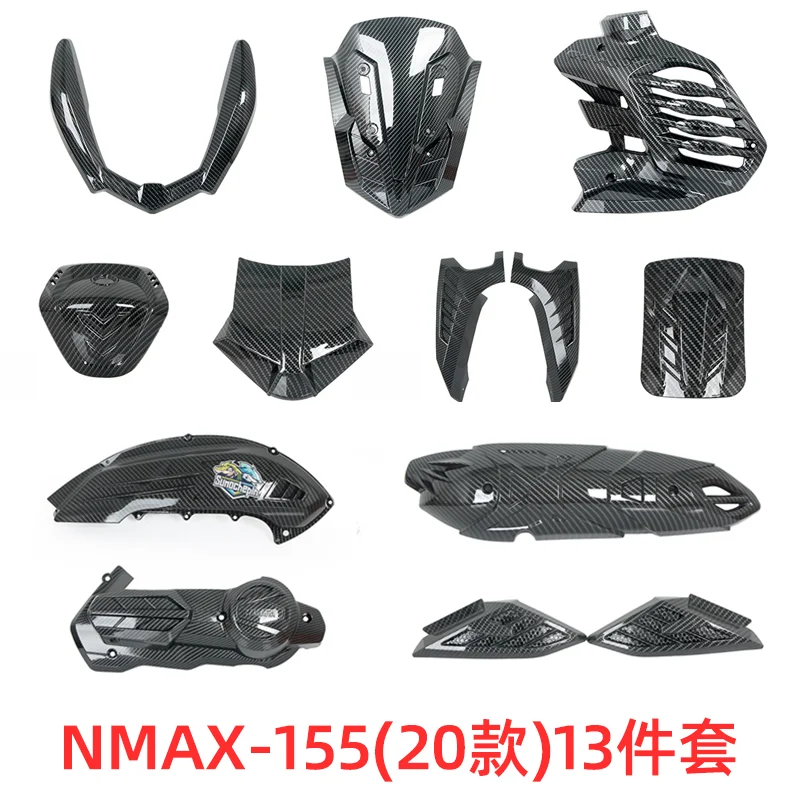 

Carbon Fiber Printed ABS Rear Side Pannel, Front Turn Lamp Signal, Radiator Tank, Windshield Trim Cover For YAMAHA NMAX155 2020