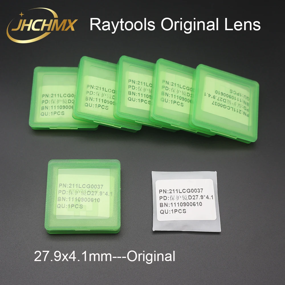 JHCHMX Raytools Lensa Optik Pelindung Laser Cg27,9 DIA * 4.1Mm 211LCG0037 Asli untuk Raytools Bagian Kepala Pemotong Laser Serat