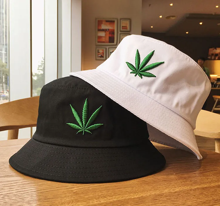 Sombrero de hoja de arce para hombre y mujer, gorra de pescador de Panamá, Hip Hop, algodón, visera de pesca informal, Verano