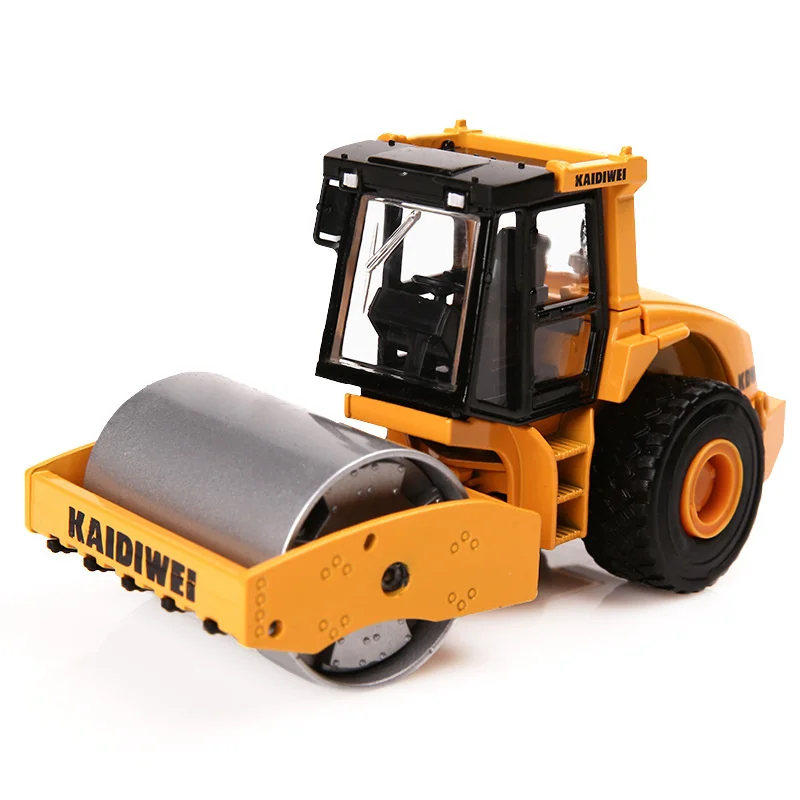 6 styles of excavator truck bulldozer roller mixer alloy model,die-cast metal truck,children\'s toy gift,free shipping