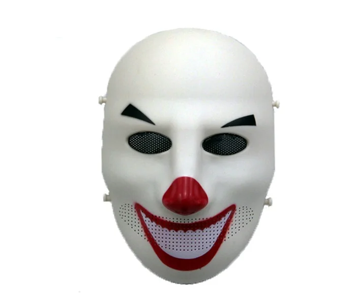 Máscara de Paintball de Payday, disfraz de payaso y calavera táctica, máscara de Cosplay para fiesta de Halloween, máscaras de juego de guerra