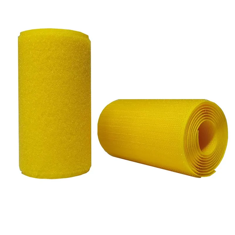 10CM Width Yellow  no adhesive hook loop fastener tape sewing accessories tape sticker   strap couture strip clothing