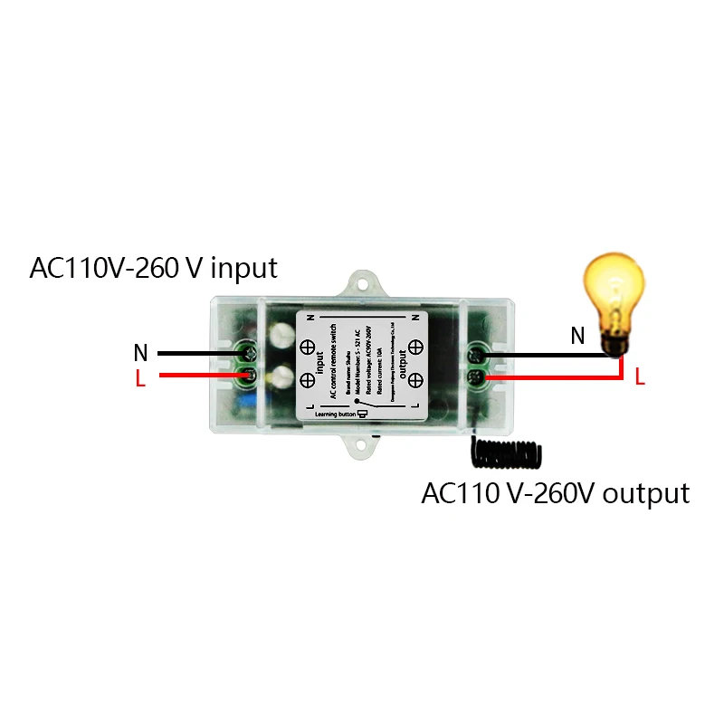 Smart Home AC 220V 6 Channel wireless remote control switch