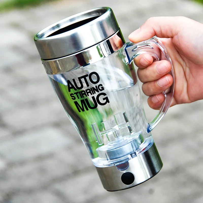 

Convenient Automatic Mixing Cup Transparent Coffee Mug with Lid Electric Lazy Water Bottle Milk Cup Whey Protein Shaker